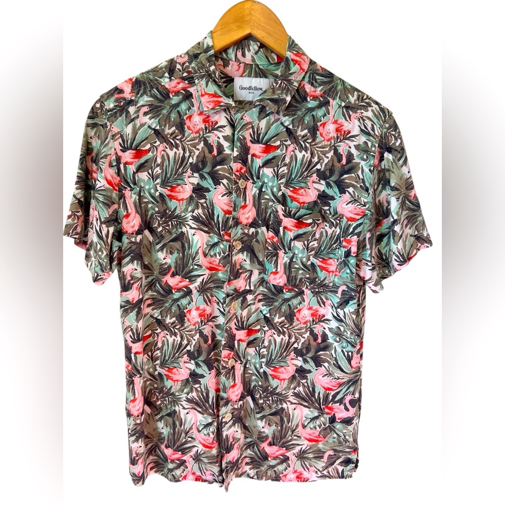 Goodfellow & Co Men's Tropical Floral Shirt - Multicolor
